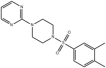 2-[4-(3,4-dimethylphenyl)sulfonylpiperazin-1-yl]pyrimidine Structure