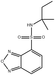 N-(2-methylbutan-2-yl)-2,1,3-benzoxadiazole-4-sulfonamide Struktur