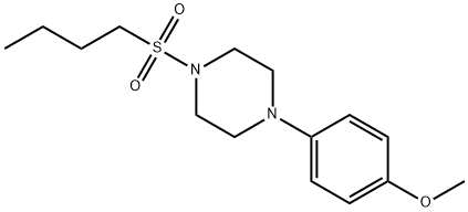 1-butylsulfonyl-4-(4-methoxyphenyl)piperazine Structure