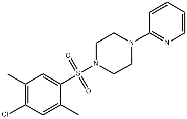 1-(4-chloro-2,5-dimethylphenyl)sulfonyl-4-pyridin-2-ylpiperazine Structure