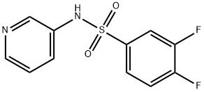 3,4-difluoro-N-pyridin-3-ylbenzenesulfonamide 化学構造式