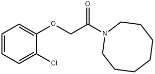 1-(azocan-1-yl)-2-(2-chlorophenoxy)ethanone 结构式