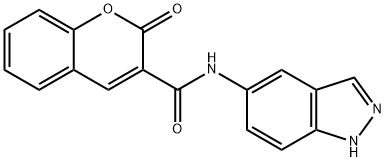 N-(1H-indazol-5-yl)-2-oxochromene-3-carboxamide Structure