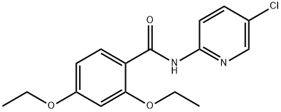 N-(5-chloropyridin-2-yl)-2,4-diethoxybenzamide 化学構造式