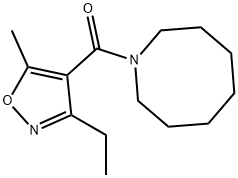 azocan-1-yl-(3-ethyl-5-methyl-1,2-oxazol-4-yl)methanone Structure