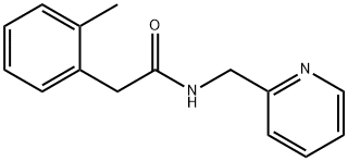 2-(2-methylphenyl)-N-(pyridin-2-ylmethyl)acetamide 结构式