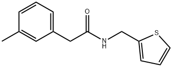 2-(3-methylphenyl)-N-(thiophen-2-ylmethyl)acetamide Structure