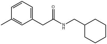 N-(cyclohexylmethyl)-2-(3-methylphenyl)acetamide Structure