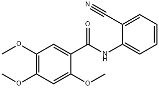 N-(2-cyanophenyl)-2,4,5-trimethoxybenzamide Structure