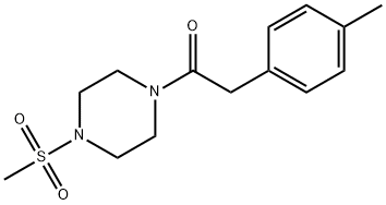 2-(4-methylphenyl)-1-(4-methylsulfonylpiperazin-1-yl)ethanone Structure