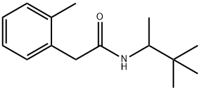 N-(3,3-dimethylbutan-2-yl)-2-(2-methylphenyl)acetamide 结构式