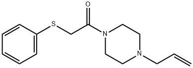 2-phenylsulfanyl-1-(4-prop-2-enylpiperazin-1-yl)ethanone Struktur