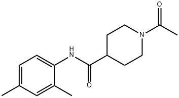 1-acetyl-N-(2,4-dimethylphenyl)piperidine-4-carboxamide Struktur