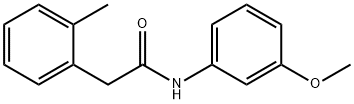 N-(3-methoxyphenyl)-2-(2-methylphenyl)acetamide 结构式