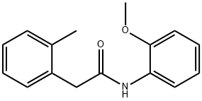 N-(2-methoxyphenyl)-2-(2-methylphenyl)acetamide 化学構造式