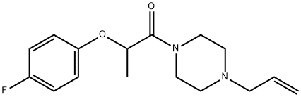 2-(4-fluorophenoxy)-1-(4-prop-2-enylpiperazin-1-yl)propan-1-one Structure