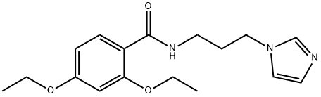 2,4-diethoxy-N-(3-imidazol-1-ylpropyl)benzamide Structure