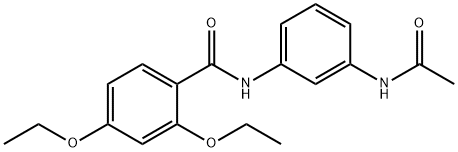 N-(3-acetamidophenyl)-2,4-diethoxybenzamide Struktur