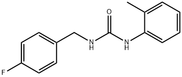 1-[(4-fluorophenyl)methyl]-3-(2-methylphenyl)urea 化学構造式