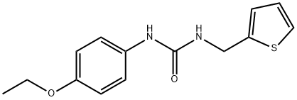 1-(4-ethoxyphenyl)-3-(thiophen-2-ylmethyl)urea Struktur