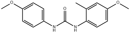 1-(4-methoxy-2-methylphenyl)-3-(4-methoxyphenyl)urea 化学構造式