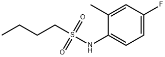 N-(4-fluoro-2-methylphenyl)butane-1-sulfonamide Structure