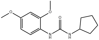 1-cyclopentyl-3-(2,4-dimethoxyphenyl)urea Struktur