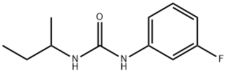 1-butan-2-yl-3-(3-fluorophenyl)urea Structure