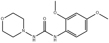 1-(2,4-dimethoxyphenyl)-3-morpholin-4-ylurea 化学構造式