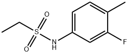 N-(3-fluoro-4-methylphenyl)ethanesulfonamide,899021-84-2,结构式