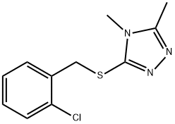 3-[(2-chlorophenyl)methylsulfanyl]-4,5-dimethyl-1,2,4-triazole,899024-87-4,结构式