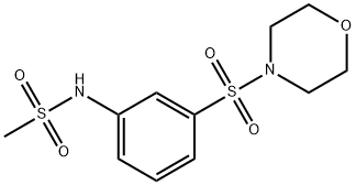 N-(3-morpholin-4-ylsulfonylphenyl)methanesulfonamide,899224-79-4,结构式