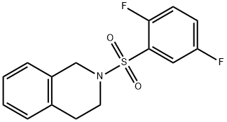 2-(2,5-difluorophenyl)sulfonyl-3,4-dihydro-1H-isoquinoline Struktur