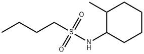 N-(2-methylcyclohexyl)butane-1-sulfonamide 化学構造式