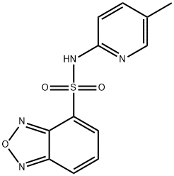 N-(5-methylpyridin-2-yl)-2,1,3-benzoxadiazole-4-sulfonamide Struktur
