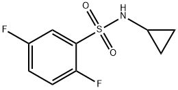 N-cyclopropyl-2,5-difluorobenzenesulfonamide 结构式