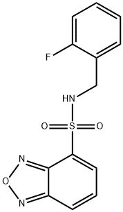 N-[(2-fluorophenyl)methyl]-2,1,3-benzoxadiazole-4-sulfonamide Struktur