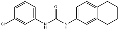 1-(3-chlorophenyl)-3-(5,6,7,8-tetrahydronaphthalen-2-yl)urea Structure