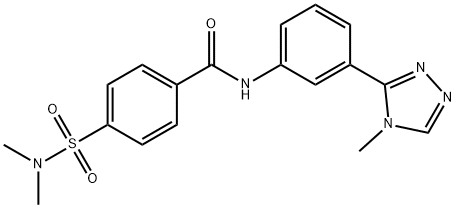 899374-43-7 4-(dimethylsulfamoyl)-N-[3-(4-methyl-1,2,4-triazol-3-yl)phenyl]benzamide