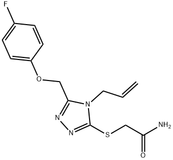 899587-93-0 2-[[5-[(4-fluorophenoxy)methyl]-4-prop-2-enyl-1,2,4-triazol-3-yl]sulfanyl]acetamide