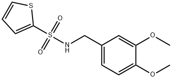 N-[(3,4-dimethoxyphenyl)methyl]thiophene-2-sulfonamide Structure