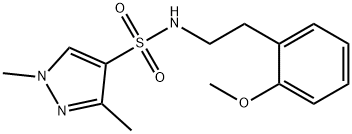 900399-67-9 N-[2-(2-methoxyphenyl)ethyl]-1,3-dimethylpyrazole-4-sulfonamide