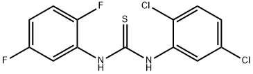 1-(2,5-dichlorophenyl)-3-(2,5-difluorophenyl)thiourea Struktur