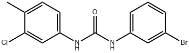 1-(3-bromophenyl)-3-(3-chloro-4-methylphenyl)urea Struktur