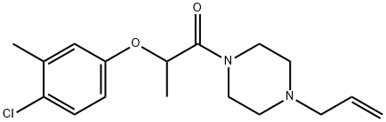 2-(4-chloro-3-methylphenoxy)-1-(4-prop-2-enylpiperazin-1-yl)propan-1-one Structure