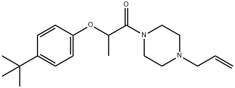 2-(4-tert-butylphenoxy)-1-(4-prop-2-enylpiperazin-1-yl)propan-1-one Structure
