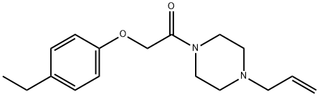 2-(4-ethylphenoxy)-1-(4-prop-2-enylpiperazin-1-yl)ethanone Struktur