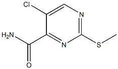 5-chloro-2-methylsulfanylpyrimidine-4-carboxamide Struktur