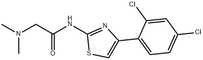 N-[4-(2,4-dichlorophenyl)-1,3-thiazol-2-yl]-2-(dimethylamino)acetamide Structure