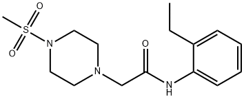 N-(2-ethylphenyl)-2-(4-methylsulfonylpiperazin-1-yl)acetamide Structure